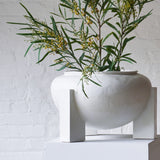 BAUHAUS cachepot, chalky white