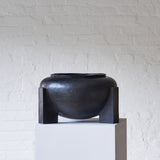 Bauhaus cachepot, black bronze