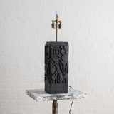 NEVELSON Lamp,   black bronze resin