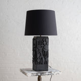NEVELSON Lamp,   black bronze resin