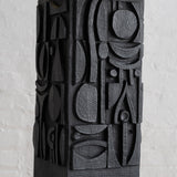NEVELSON Lamp,   black bronze resin