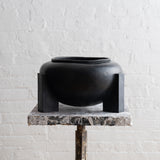 Bauhaus cachepot, black bronze