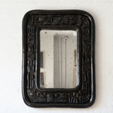 Nevelson Mirror - black bonded bronze