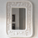 Nevelson mirror - white plaster