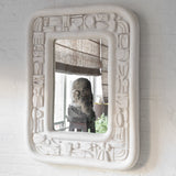 Nevelson mirror - white plaster