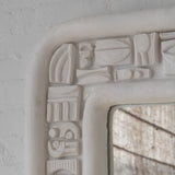 Nevelson mirror - white plaster