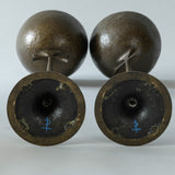 Pair of Bronze Urns