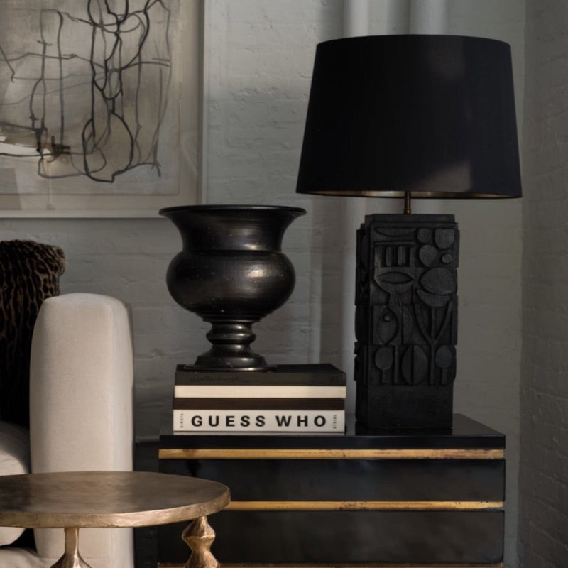 NEVELSON Lamp black bronze resin