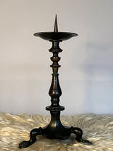 Flemish Bronze Candlestick, Marked