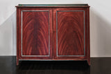 Swedish Cabinet Faux Bois Turquoise, Signed