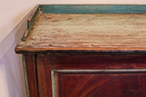 Swedish Cabinet Faux Bois Turquoise, Signed