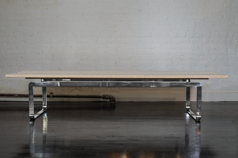 70" Travertine Coffee Table