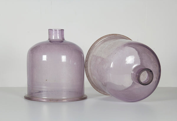 French Lavender Cloche Pair